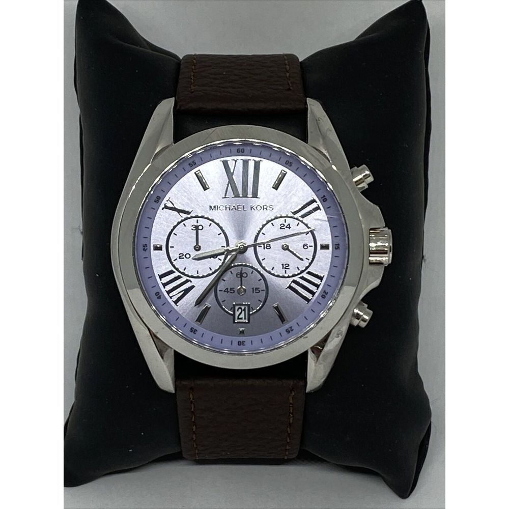 Michael Kors MK6331 Women's Brown Leather Analog Dial Quartz Genuine Watch GE460 - Picture 1 of 12